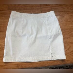 Garage White Mini Skirt Size p/s Stretchy Women's Cotton Blend